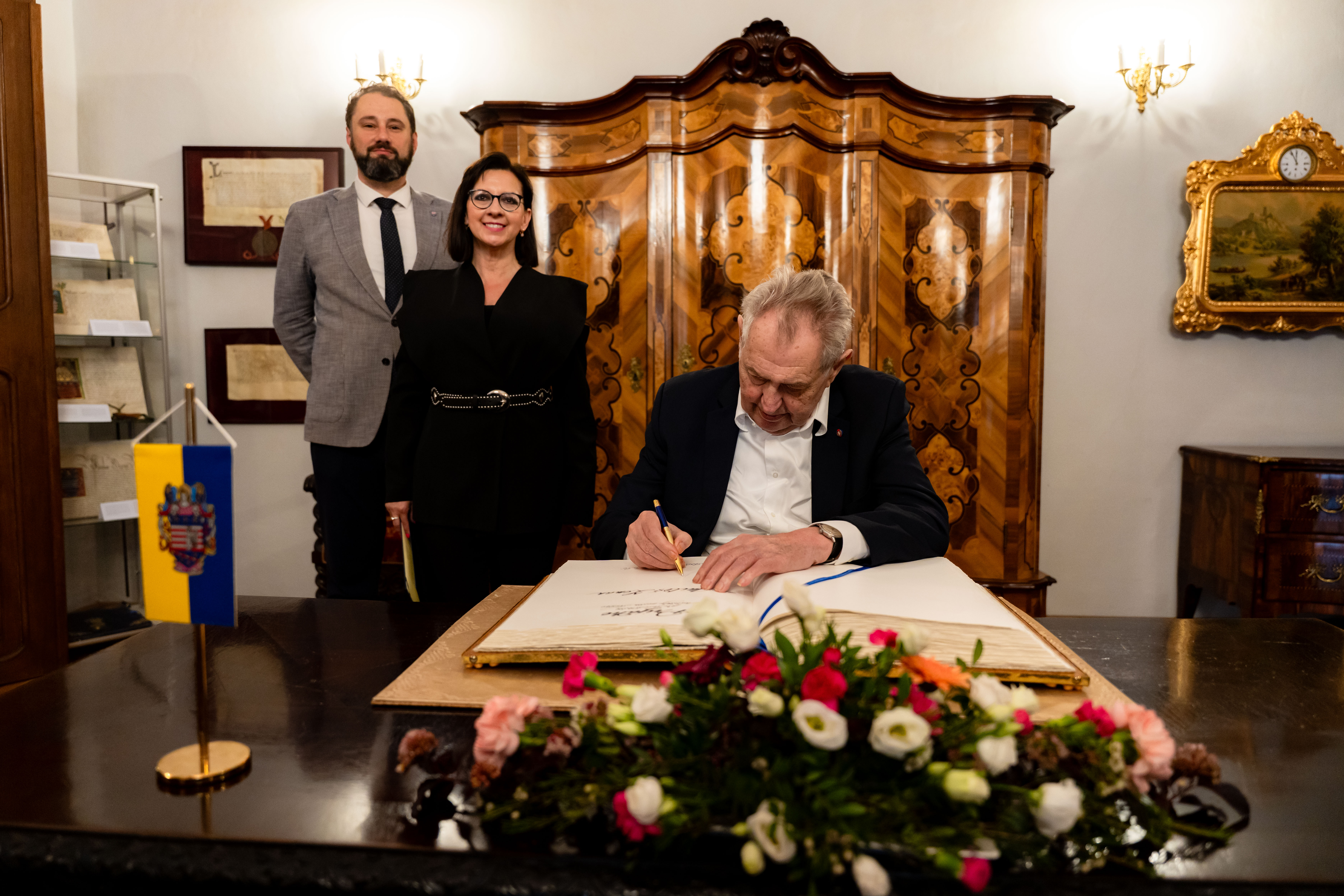 Prezident ZEMAN V Kosiciach so Schusterom -1-79